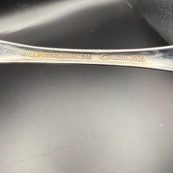 Oneida Mansfield Place Silverware Set of 1 Meat Fork 1 Spaghetti Spoon VTG - Picture 6 of 9
